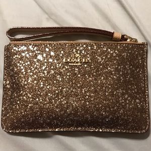 Goals glitter COACH wristlet